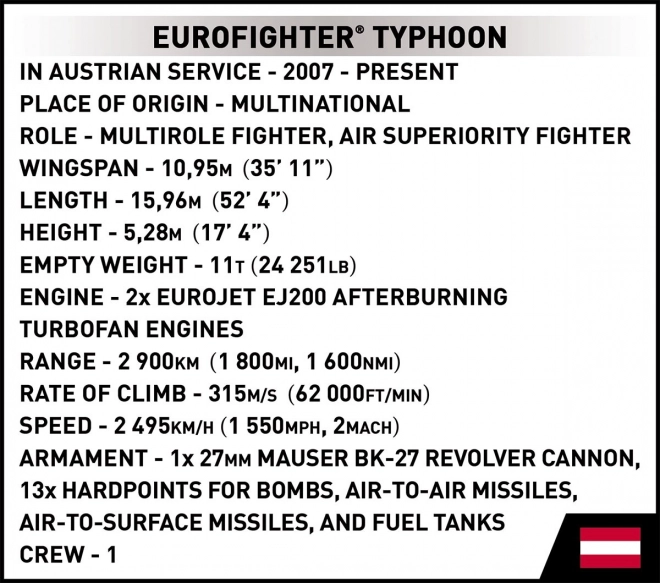 Armed Forces Eurofighter Typhoon Model