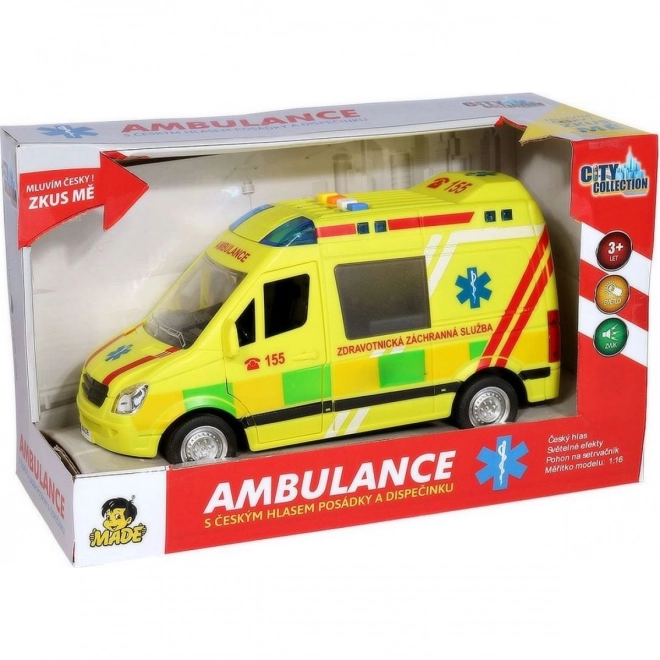 Battery Operated Ambulance with Czech Voice