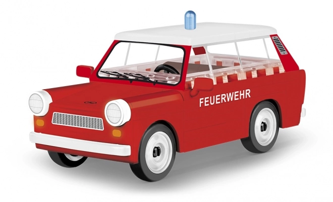 Youngtimer Block Set: Trabant 601 Fire Brigade Model