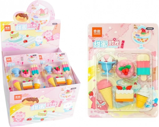 Sada gum na gumování Sweets 6 ks