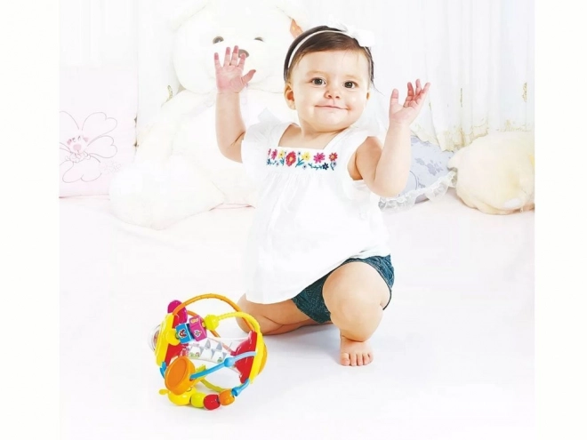 Colorful Educational Rattle Ball Spiral