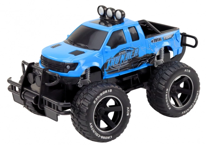 Remote Control Off-Road Car Blue with Rubber Wheels