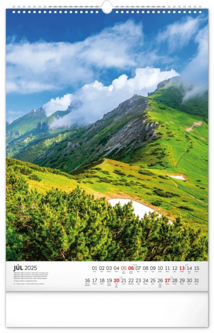 Wall Calendar Slovakian National Parks 2025