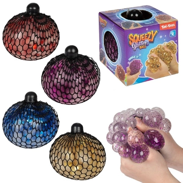 Stress Relief Glitter Squeeze Ball