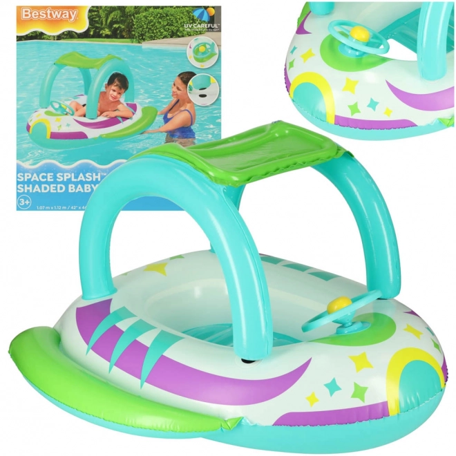 Inflatable Swim Ring with Steering Wheel