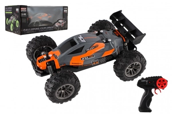 Auto RC Buggy Geschwindigkeit 2,4GHz Kunststoff 25cm auf Batterie in Box 31x14x18cm – Orange