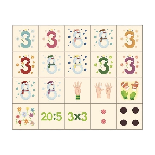 Dino Image Cubes Numbers Set