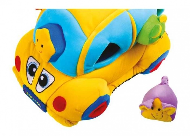 Small Foot Plush Vehicle with Insertable Shapes