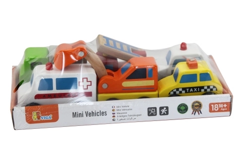 Wooden Toy Cars Set