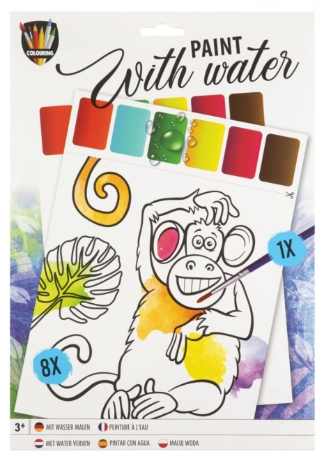 Water Magic Coloring Book A4