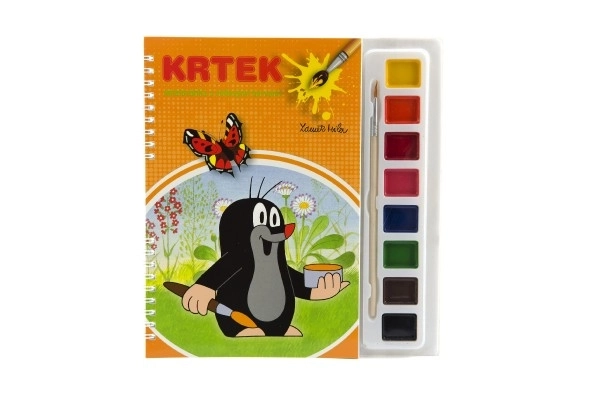 Drawing Set with Watercolors and Brush Mole