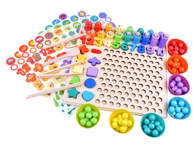 Wooden Counting Learning Puzzle Set