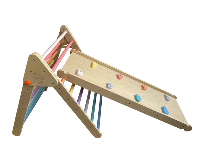 Nineteen Pikler Triangle with Pastel Board