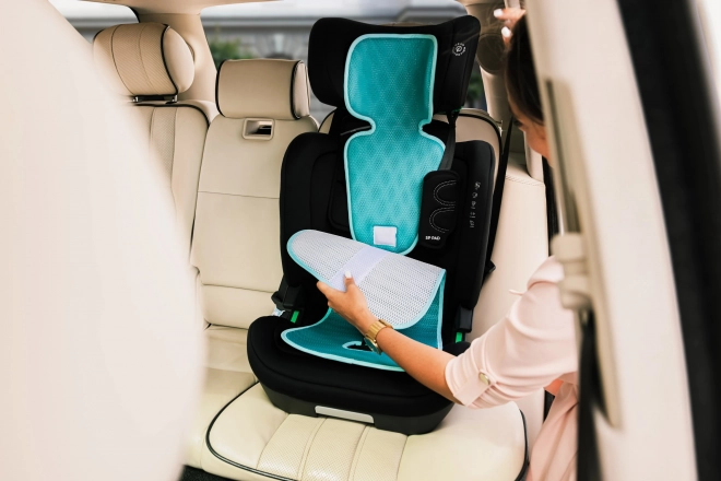 Breathable Car Seat Liner for Group 2/3, Aquatic Green