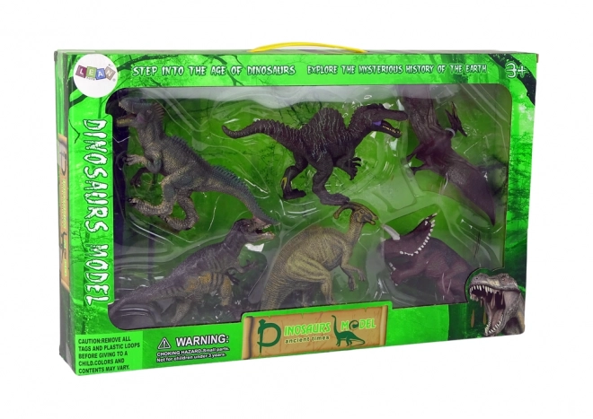 Large Dinosaur Figure Set - 6 Pieces Prehistoric Collection