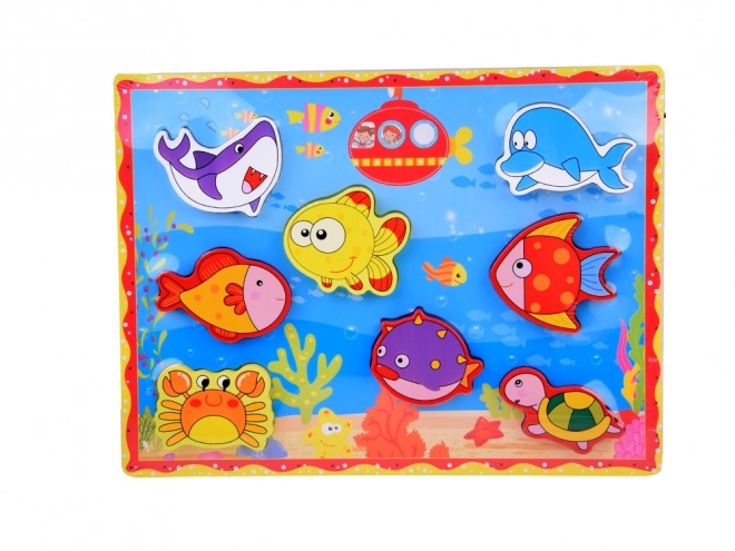 Wooden Puzzle Underwater World Fish Set