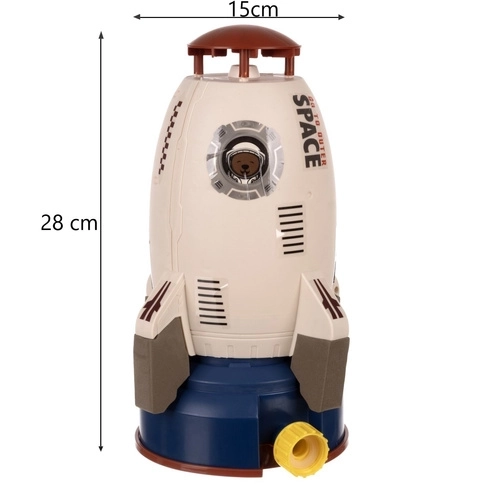 Garden Sprinkler for Kids in the Shape of a Rocket