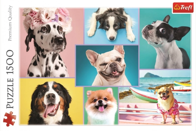 Cute Dogs 1500 Piece Puzzle