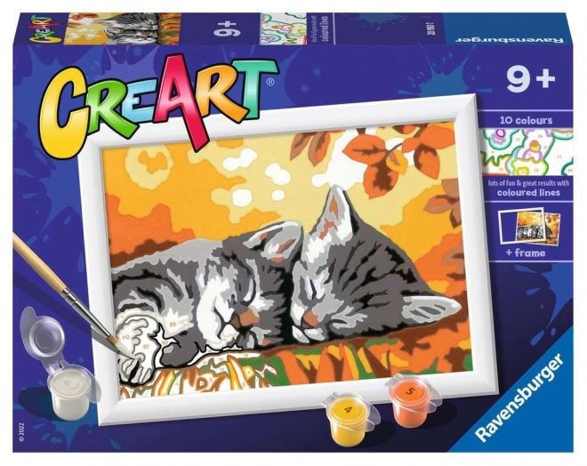 CreArt Autumn Kittens Painting Kit