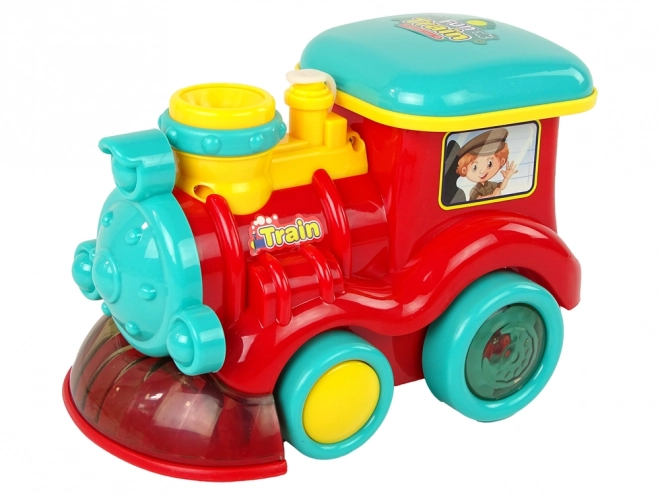 Children's Bubble Locomotive Toy with Sound and Light