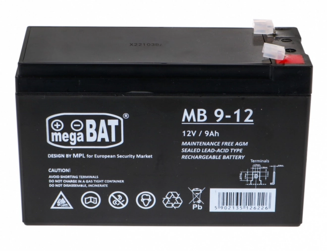 Gel Battery 12V/9Ah for Children's Electric Vehicles Spare Part