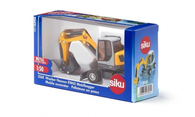 Siku Wacker Neuson EW65 Metal Excavator Model 1:50