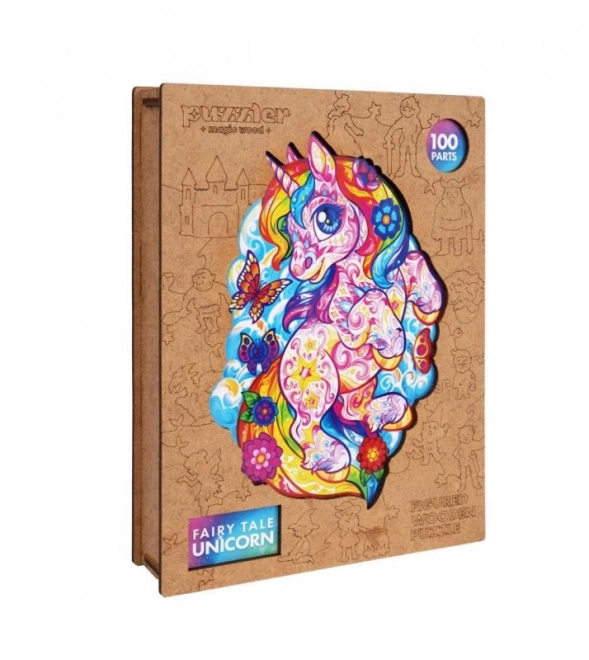 Wooden Colorful Unicorn Puzzle