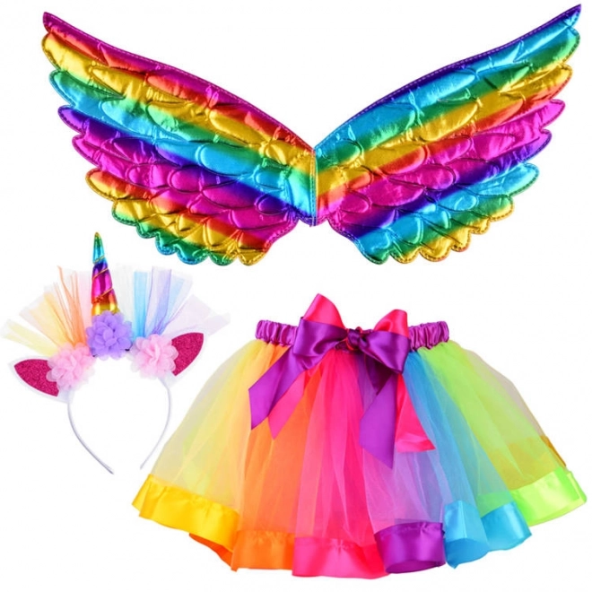 Unicorn Costume with Skirt and Wings for Carnival