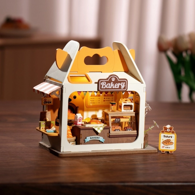 Miniature Bear's Bakery House by Robotime