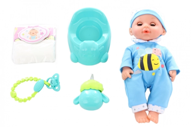 Crying Baby Doll with Sound and Accessories