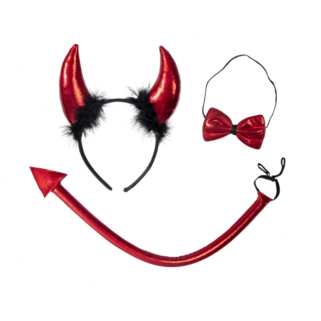 Devil Set with Bowtie, Headband, and Tail