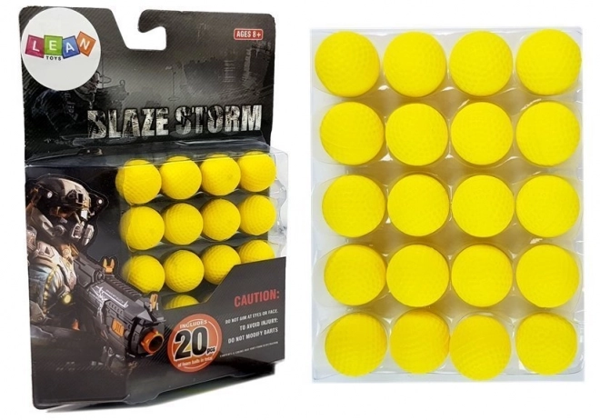 Foam Ball Rifle Bullets 2cm Set of 20