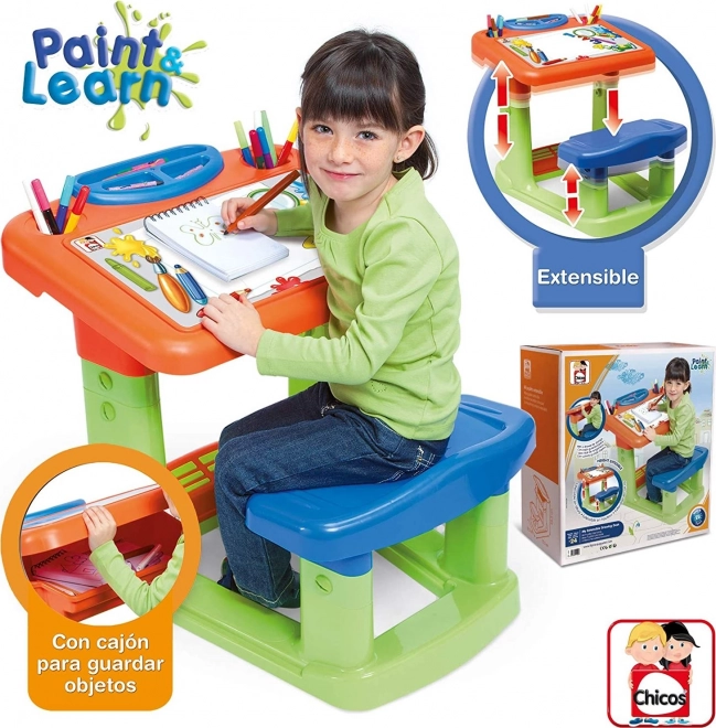 Adjustable Children's Desk and Chair Set