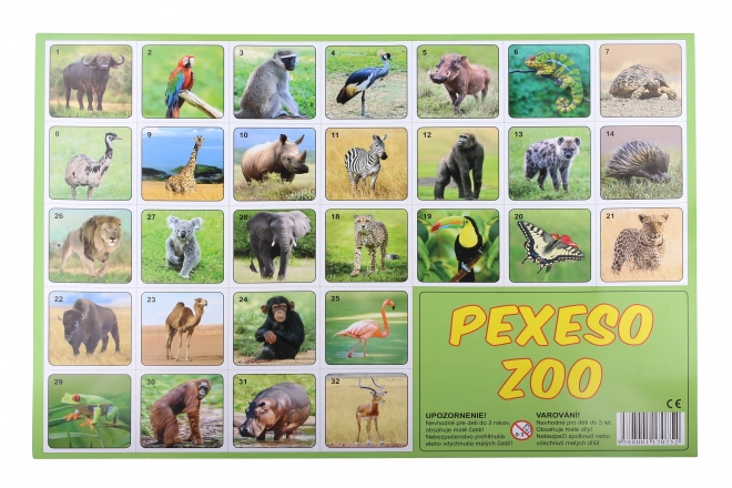 Zoo Memory Game