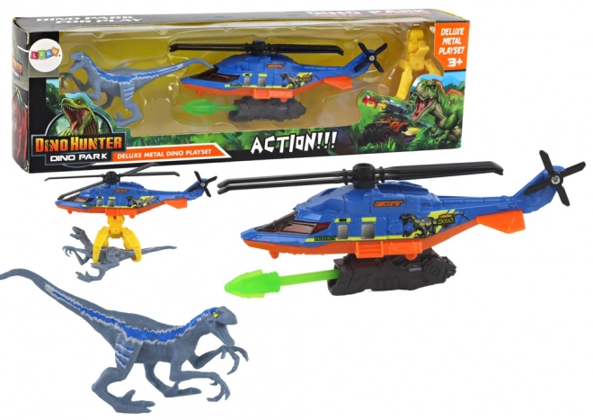 Dino Park Helicopter Play Set