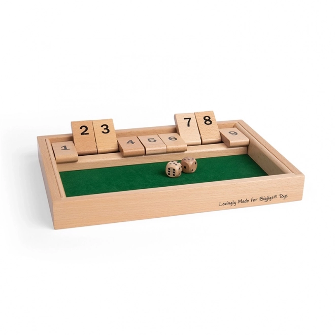 Wooden Shut the Box Game by Bigjigs Toys