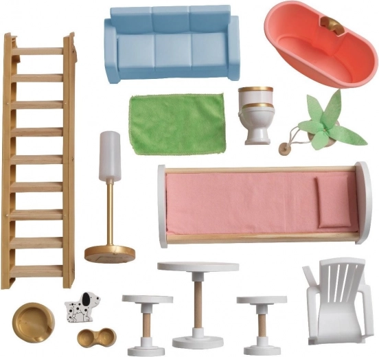 15 darab bútor és kiegészítő a csomagban