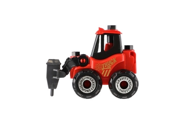 Construction Toy Vehicle with Screwdriver