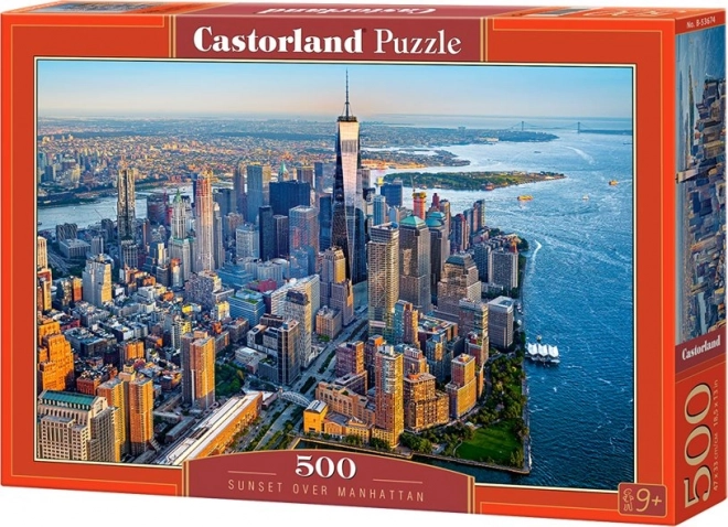 Sunset Over Manhattan Jigsaw Puzzle 500 Pieces