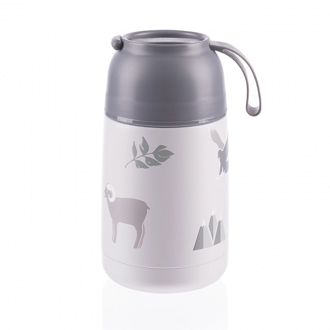 Thermal Food Container with Silicone Handle 620 ml Mountains