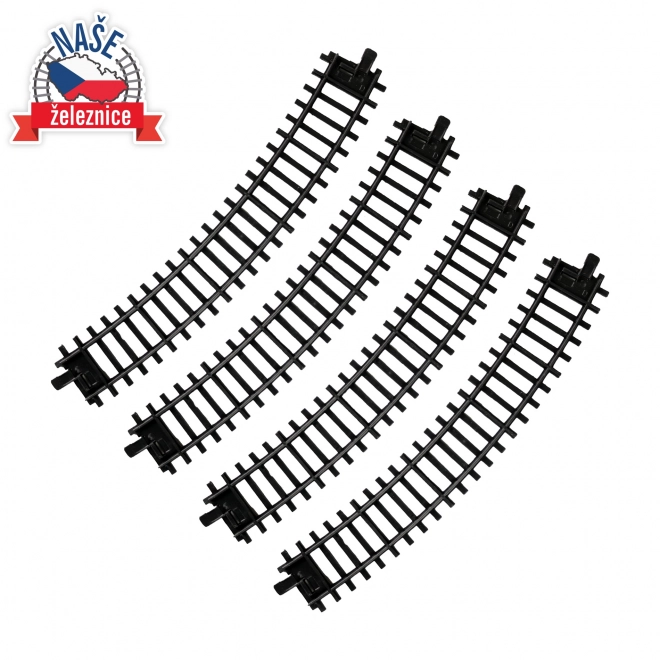 Curved Train Tracks Set