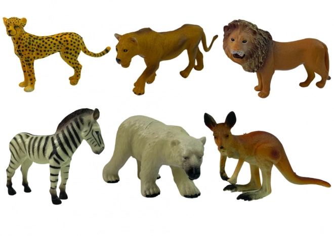 Set of African Wild Animal Figures