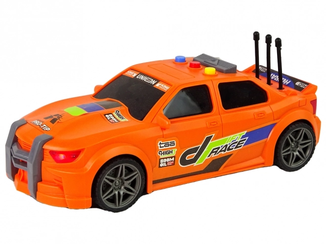 Orange Racing Sports Car with Sound 1:16