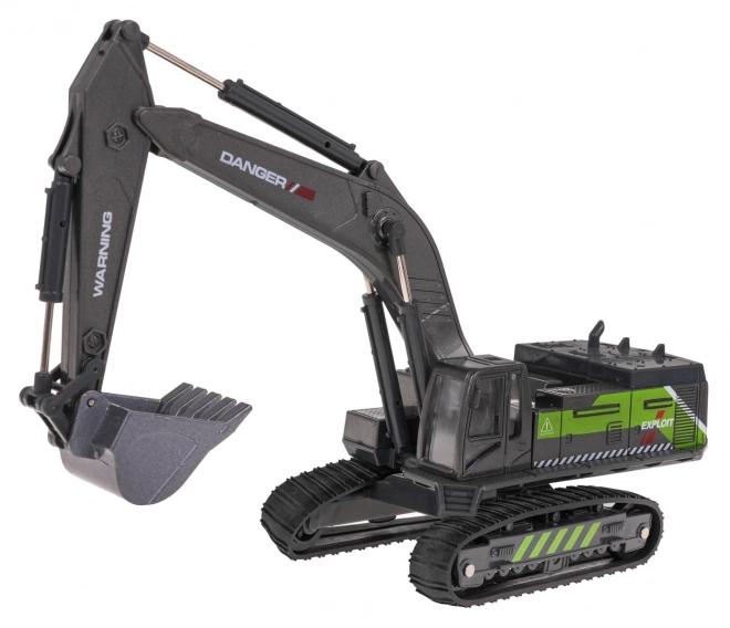 Metal Excavator Loader Black and Green