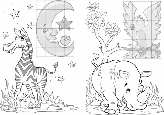 Nálepkové puzzle v Zoo
