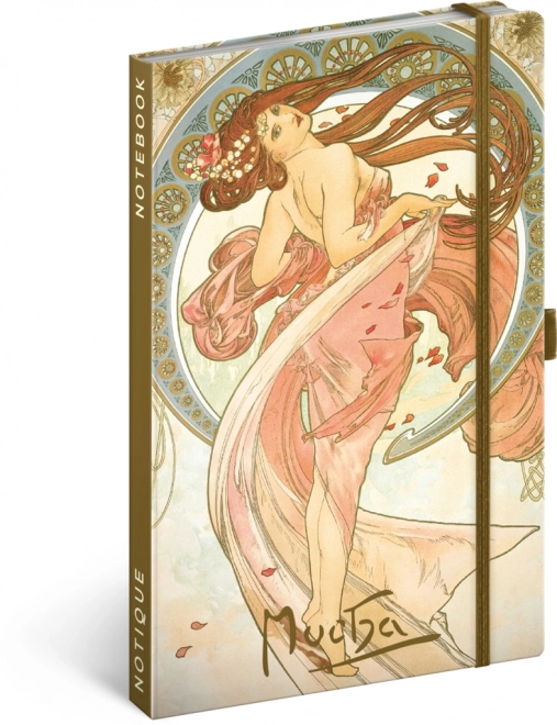 Notique Alfons Mucha Dance Lined Notebook