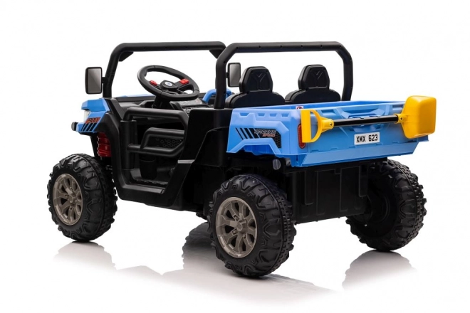 Blue Battery Operated Ride-On Car 4x4