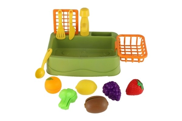 Kitchen Sink Playset with Fruits