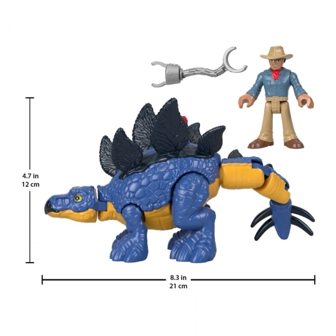 Imaginext Jurassic World Stegosaurus and Dr. Grant Figure Set