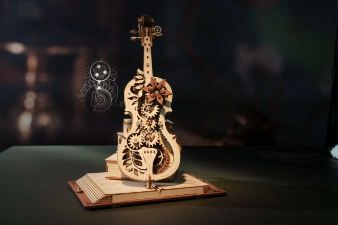 Robotic 3D Wooden Puzzle Magic Cello